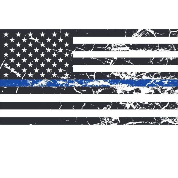 american old blue line flag u504r671m1