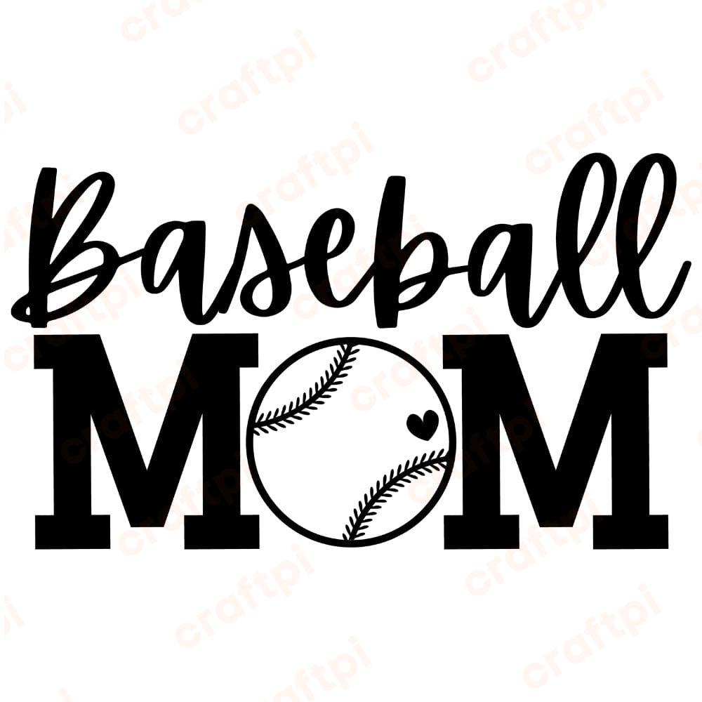 baseball mom svg cut file u2684r3222m1