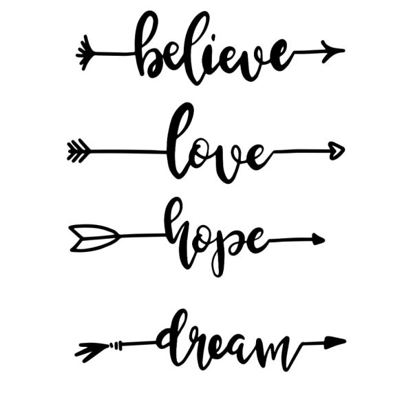 believe love hope dream arrows svg ur1298m1