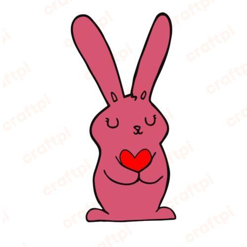 bunny with heart u815r962m1