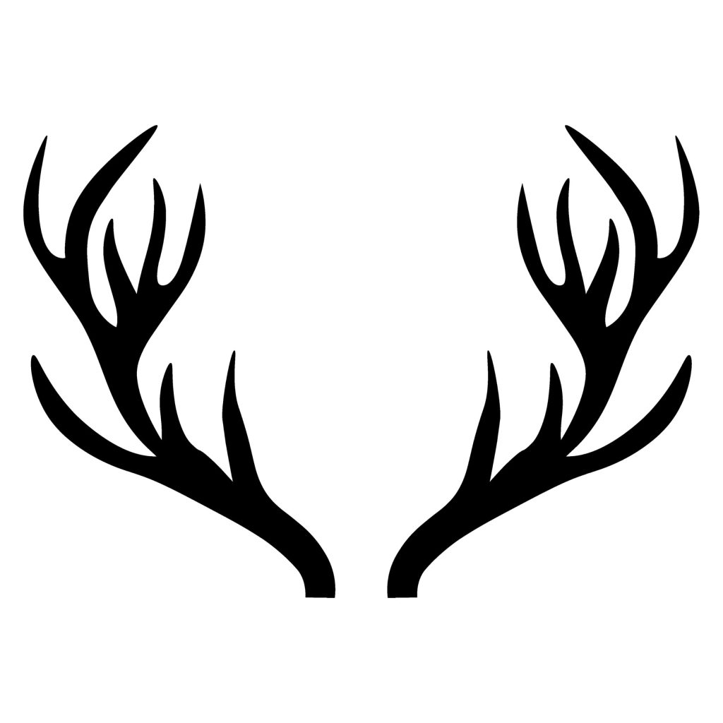 Deer Antler SVG, PNG, JPG, PSD, DXF Files | Craftpi