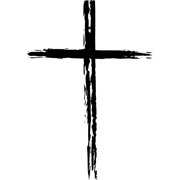 distressed grunge cross