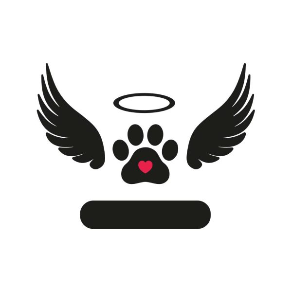 dog angel wings monogram svg memorial svg cut file u4218r5284m1