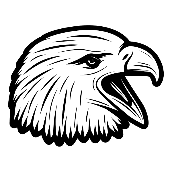 eagle head layered