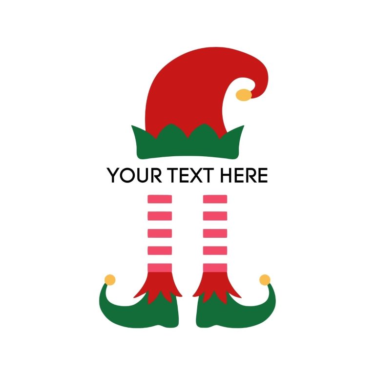 Elf Leg and Hat SVG, PNG, JPG, PSD, DXF Files | Craftpi