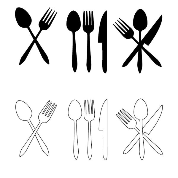 fork spoon and knife svg ur1279m1