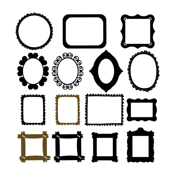 Friends Frame Bundle SVG, PNG, JPG, PSD, DXF Files | Craftpi