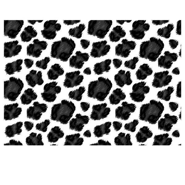 grey fuzzy leopard paw pattern u528r653m1