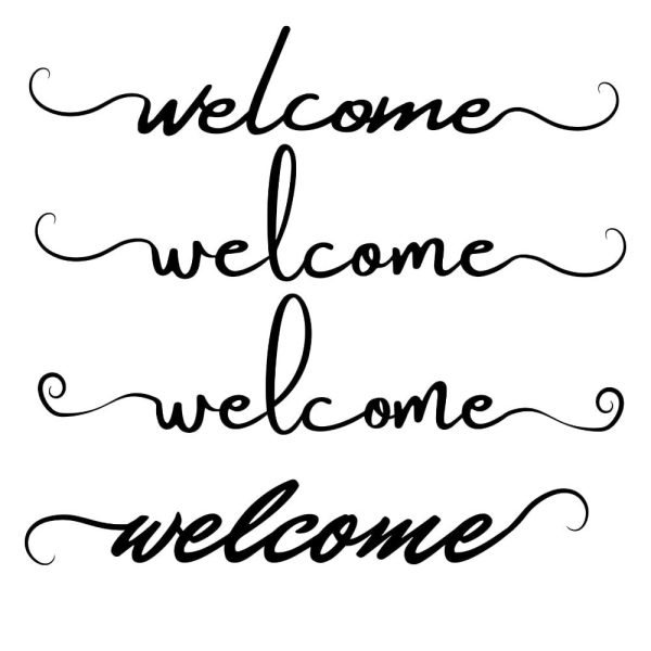 handwritten welcome sign svg file u2351r2827m1