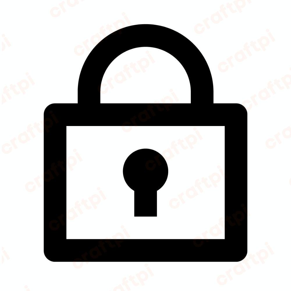 lock outline icon svg clipart file u3702r4625m1