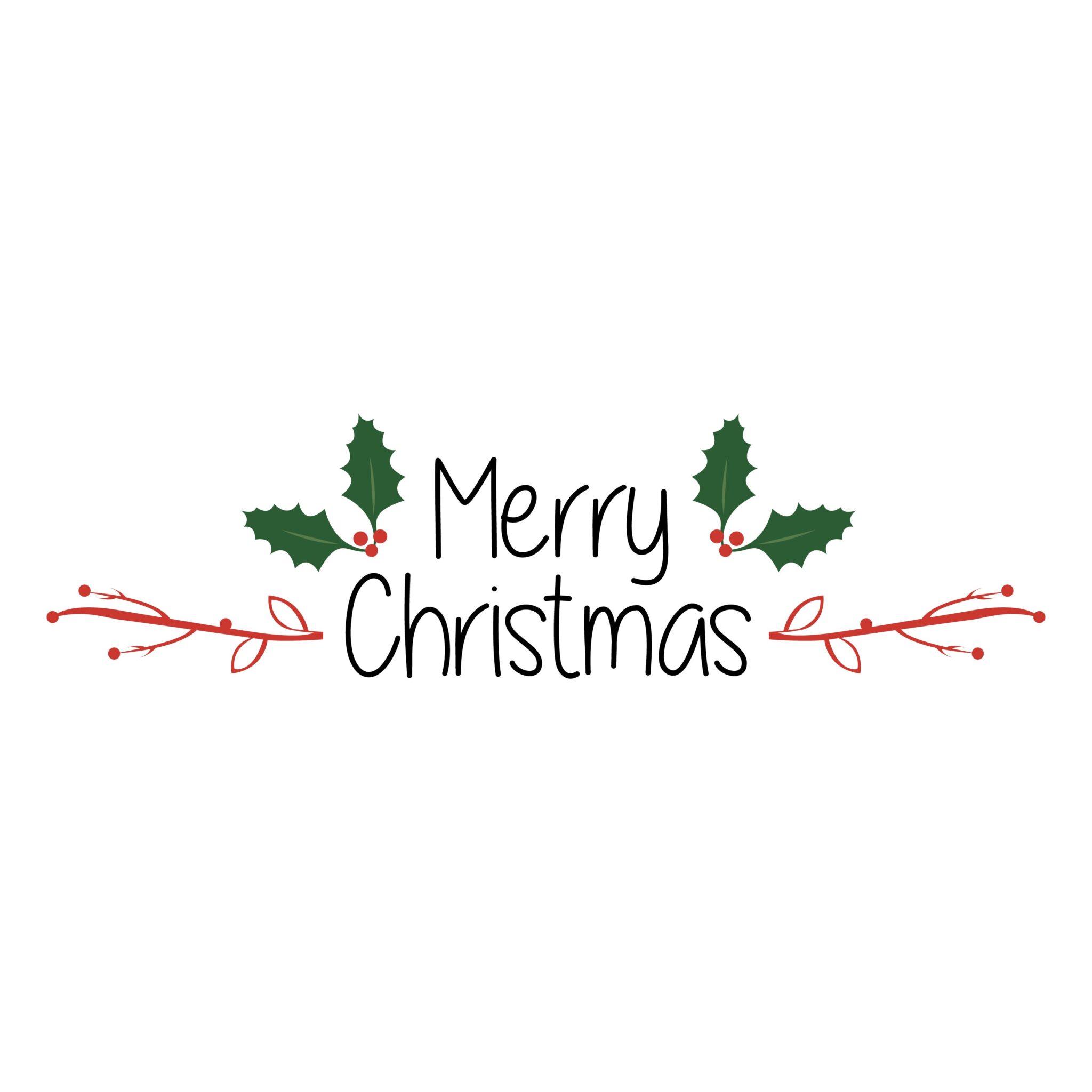 Merry Christmas with Tree SVG, PNG, JPG, PSD, DXF Files | Craftpi