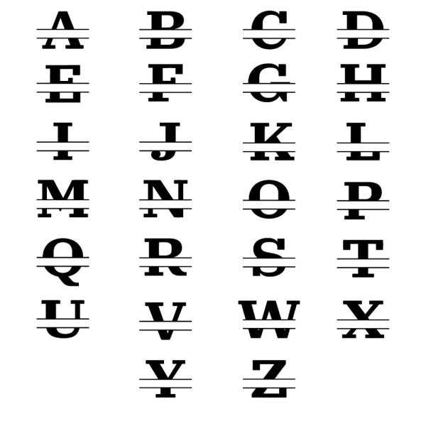 monogram alphabet u1075r1303m1