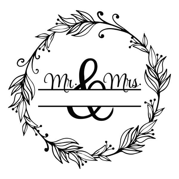 mr and mrs monogram