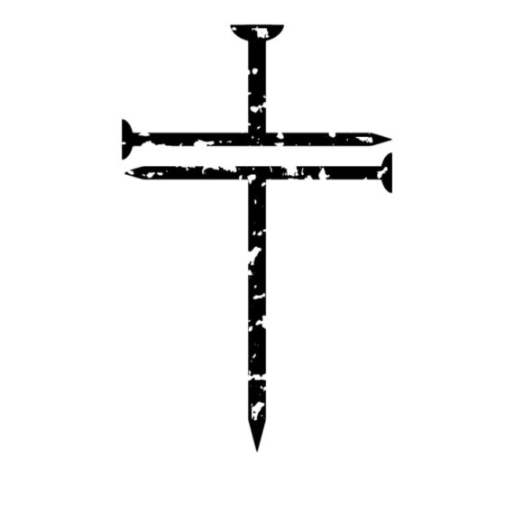 Grunge Nail Cross SVG, PNG, JPG, PSD, DXF Files | Craftpi