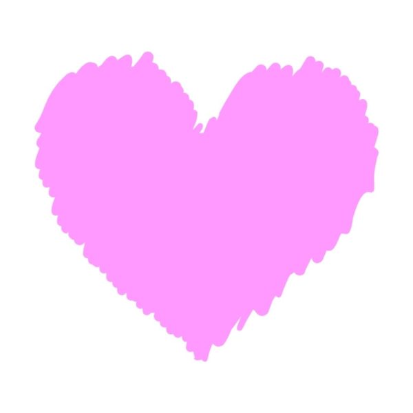 pink doodle heart u1412r1738m1