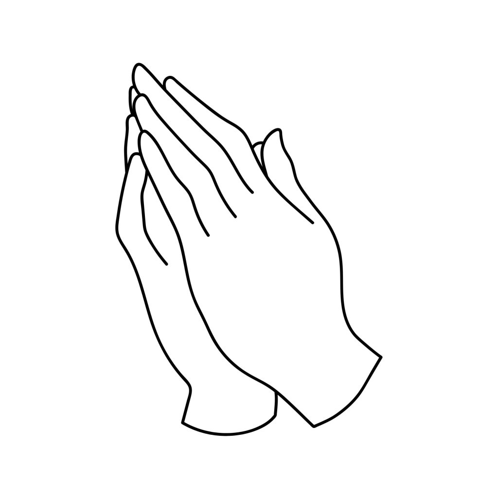 Praying Hand SVG, JPG, PNG Files | Craftpi