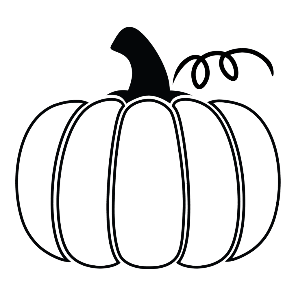 Pumpkin Outline PNG, JPG, PSD, SVG, DXF Files | Craftpi