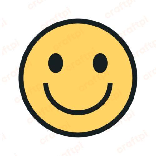 Smiley Face Emoji SVG, PNG, PSD, JPG, DXF Files | Craftpi