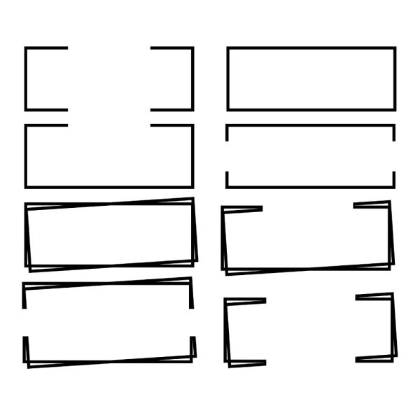 split rectangle svg bundle svg ur1985m1