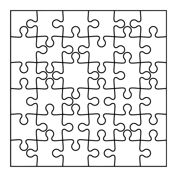 square puzzle outline