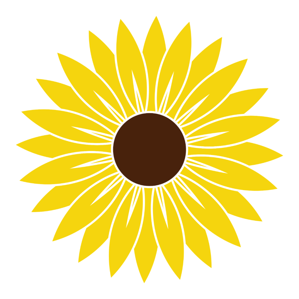 Sunflower SVG, PNG, JPG, PSD, DXF Files | Craftpi