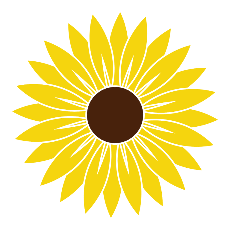 Sunflower SVG, PNG, JPG, PSD, DXF Files | Craftpi