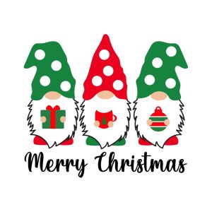 Merry Christmas Gnomes SVG, PNG, JPG, PSD, DXF Files