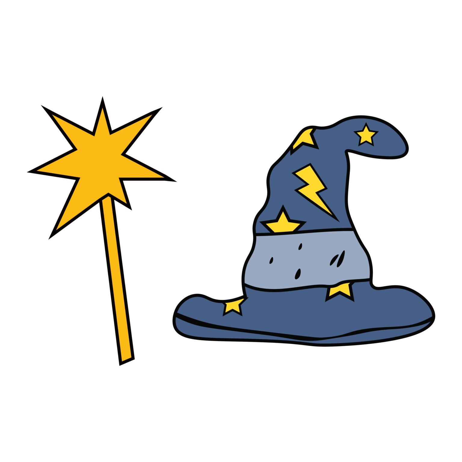 Wizard Hat Svg, Png, Jpg, Psd, Dxf Files 