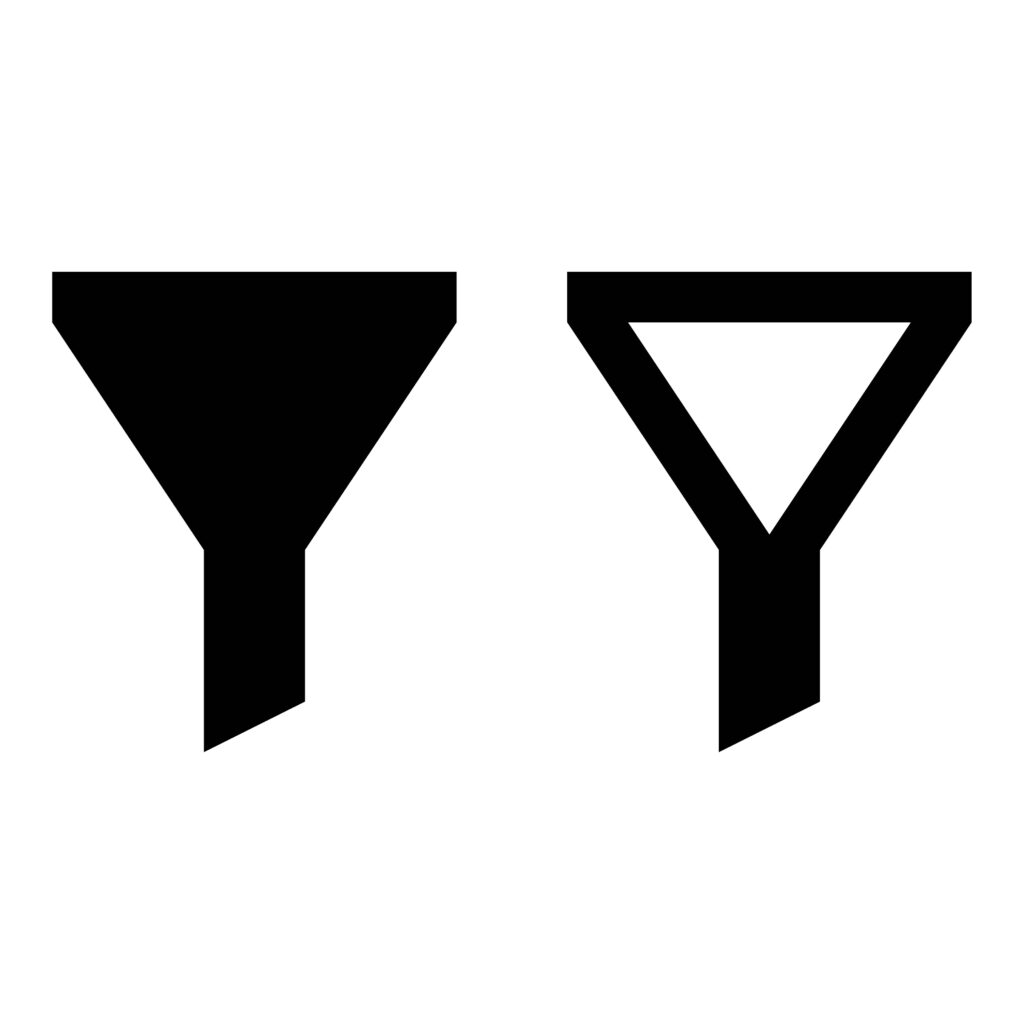 Filter Icon SVG, PNG, JPG, PDF Files | Craftpi