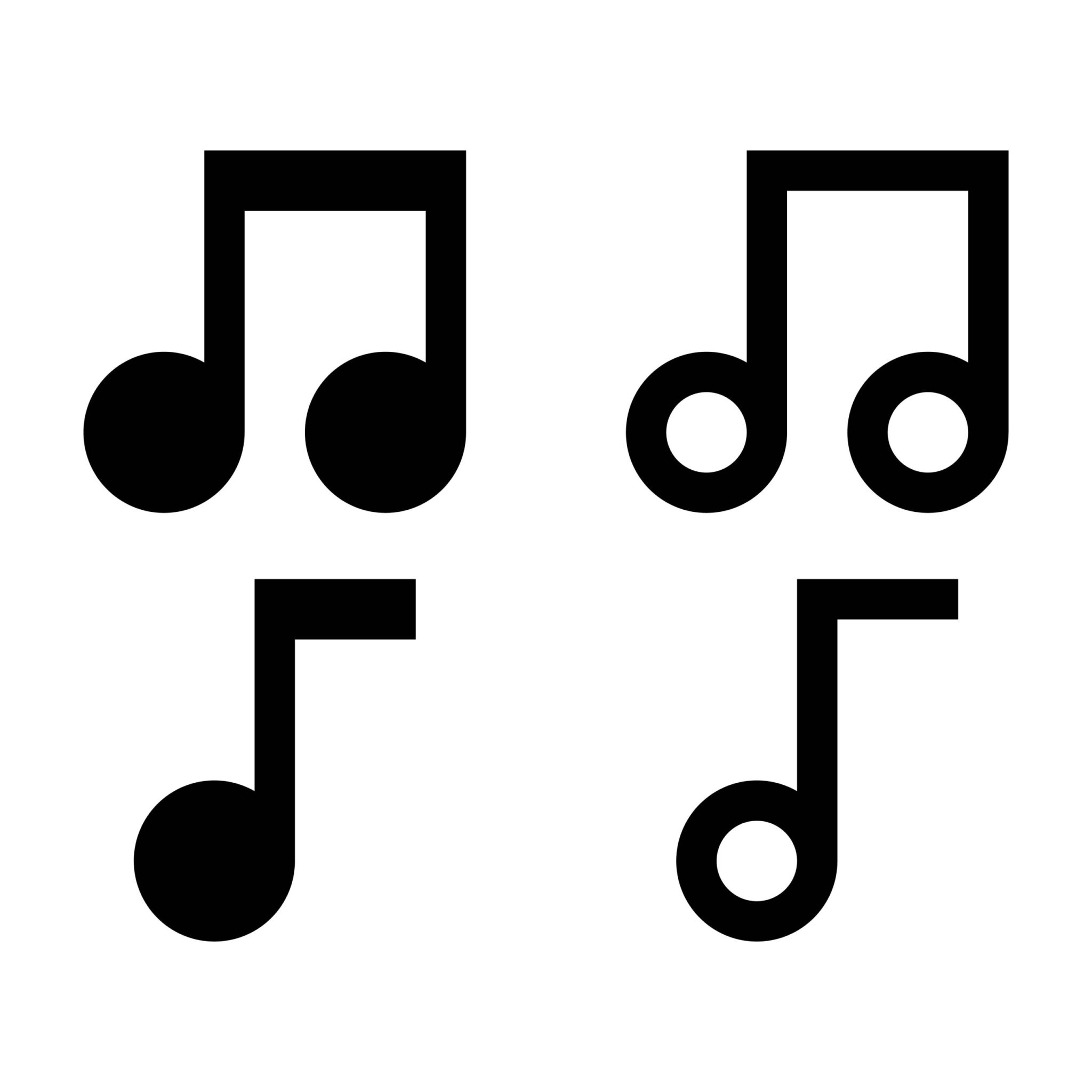 Music Note Icon SVG, PNG, JPG, PSD, DXF Files | Craftpi