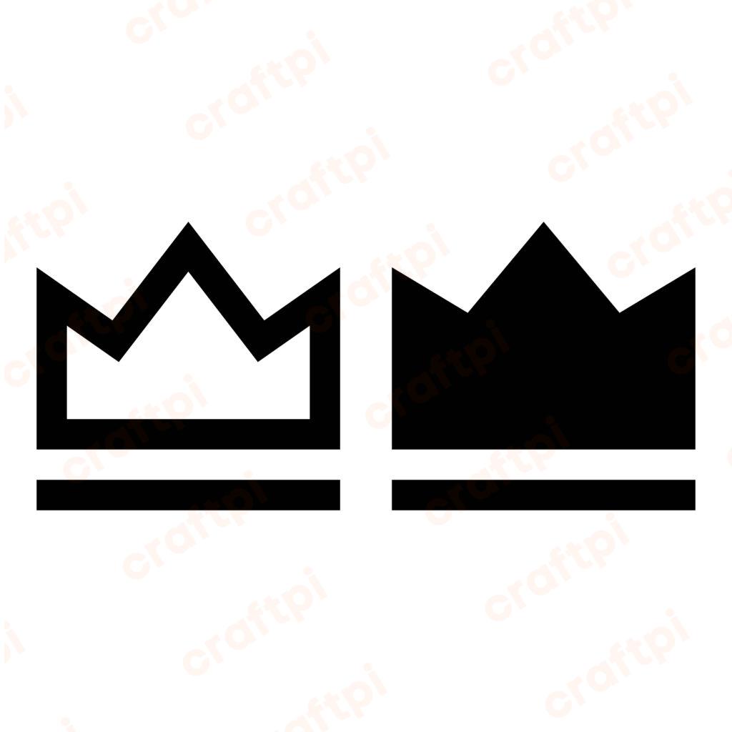 Simple Crown Vector SVG, PNG, JPG, PSD, DXF, PDF Files | Craftpi