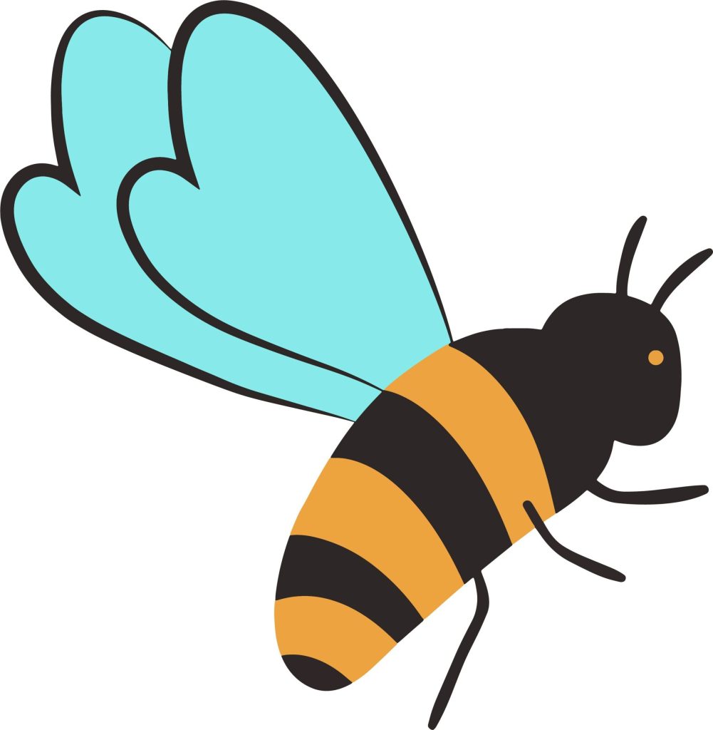 Colorful Honey Bee SVG, PNG, JPG, PSD, DXF Files | Craftpi