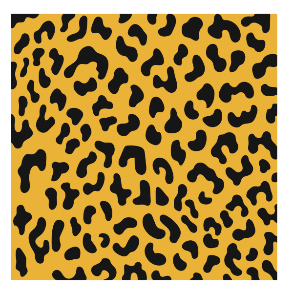 yellow leopard pattern print
