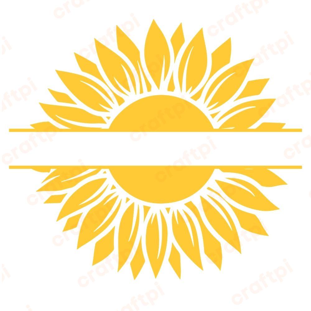yellow sunflower monogram u1530r1896m1