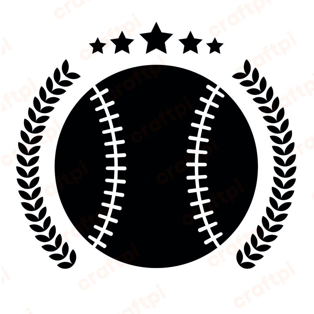 Baseball Ball Logo Sign SVG, PNG, JPG, PSD, PDF Files