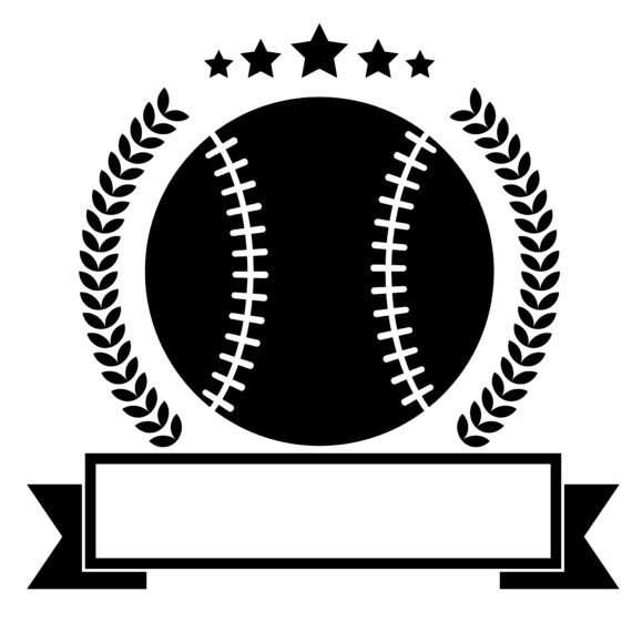 Baseball Ball Monogram SVG, PNG, JPG, PSD, PDF Files