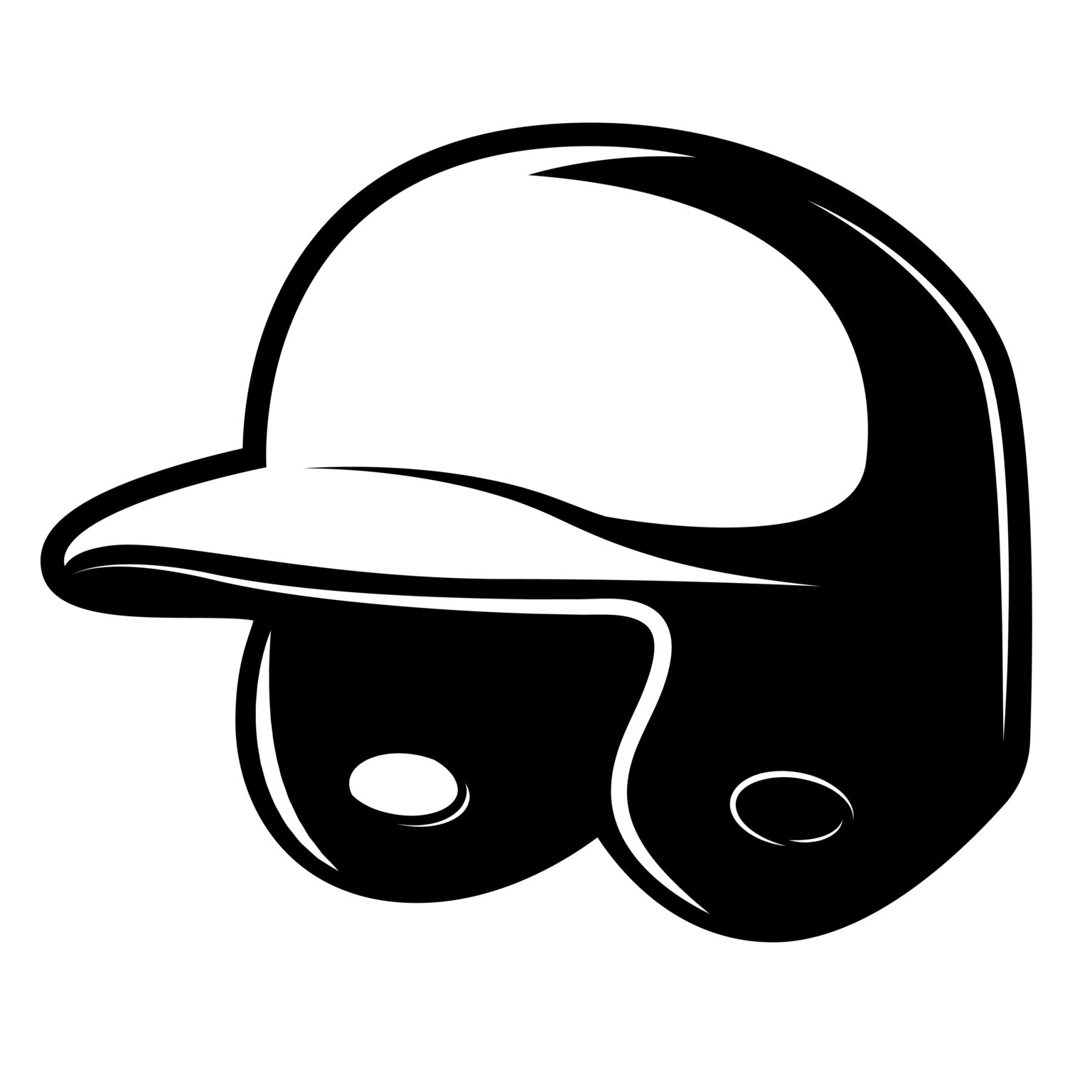 Baseball Pitcher Hat SVG, PNG, JPG, PSD, PDF Files