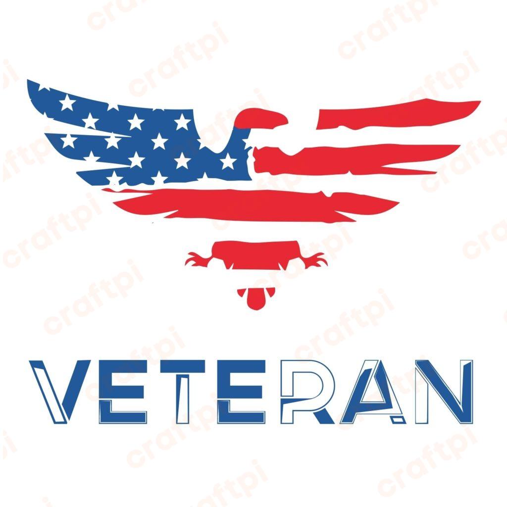 Veteran American Eagle SVG, PNG, JPG, PSD, PDF Files