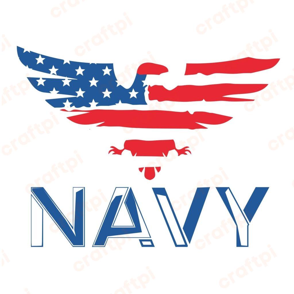 Navy American Eagle SVG, PNG, JPG, PSD, PDF Files