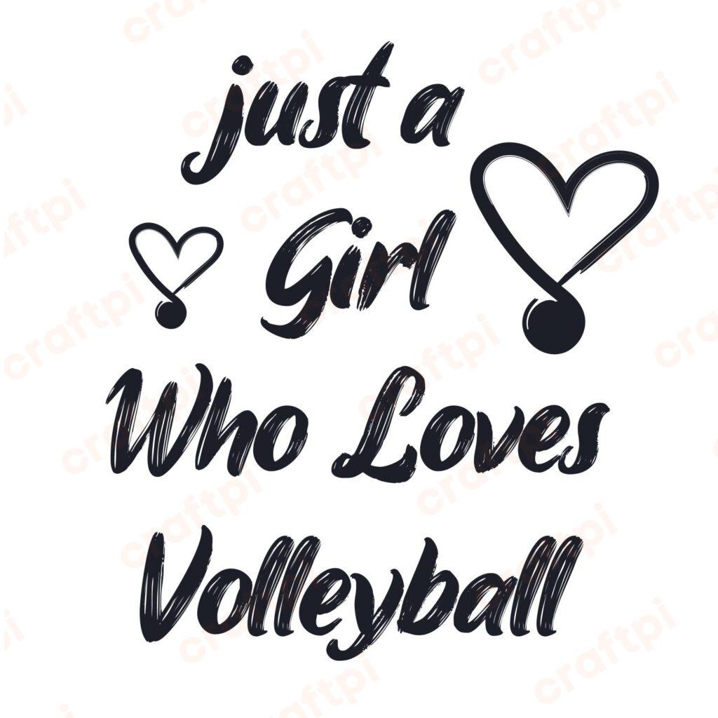 Volleyball Girl SVG, PNG, JPG, PSD, PDF Files