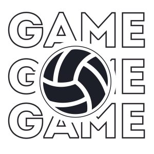 Volleyball Game With Ball SVG, PNG, JPG, PSD, PDF Files