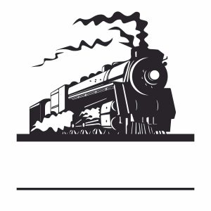 Train Monogram SVG, PNG, JPG, PSD, PDF Files