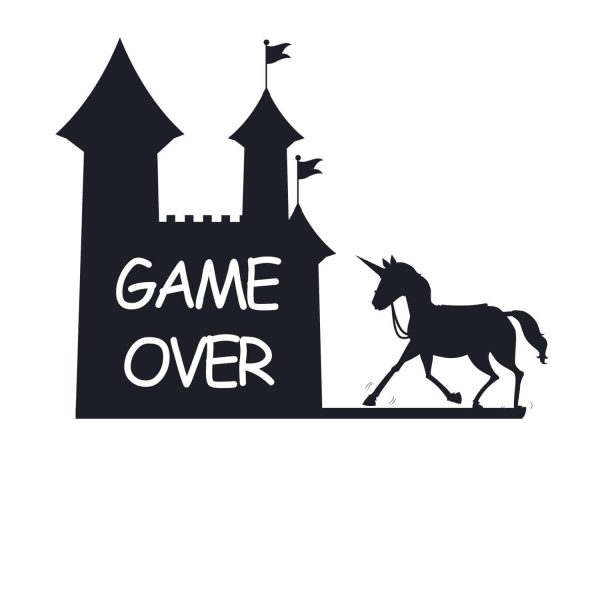 Game Over Cake Topper SVG, PNG, JPG, PSD, PDF Files