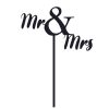 Mr & Mrs Cake Topper SVG, PNG, JPG, PSD, PDF Files