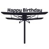 Happy Birthday Biplane Cake Topper SVG, PNG, JPG, PSD, PDF Files