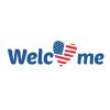 Welcome With Heart Shaped USA Flag Svg, Png, Jpg, Psd, Pdf Files
