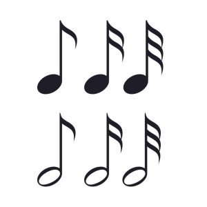 Music Notes Pack SVG, PNG, JPG, PSD, PDF Files