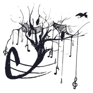 Tree Shaped Music Notes SVG, PNG, JPG, PSD, PDF Files