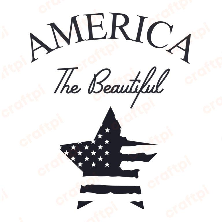 America The Beautiful SVG, PNG, JPG, PSD, PDF Files