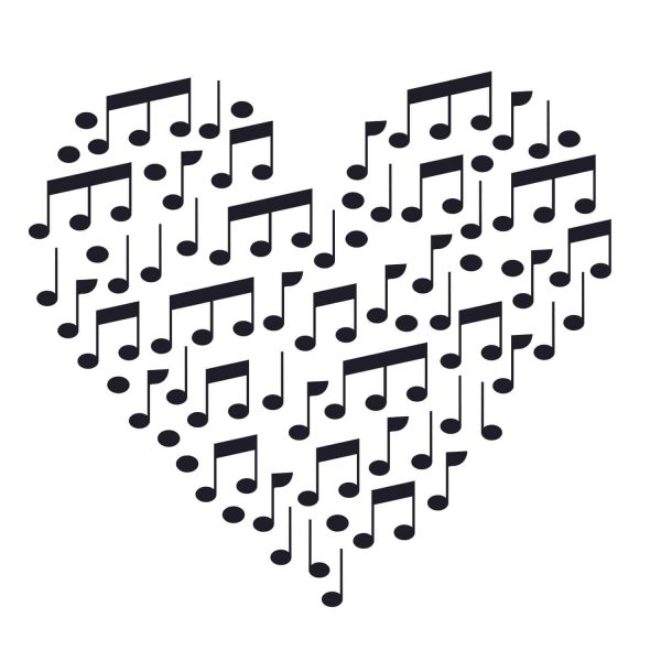 Music Notes With Heart SVG, PNG, JPG, PSD, PDF Files